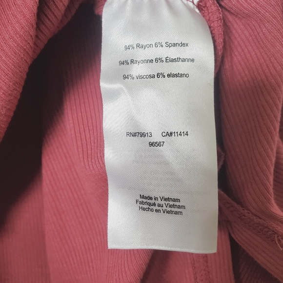 Motherhood Maternity Off The Shoulder Rib Knit Maxi Dress Rose Small - Picture 7 of 11